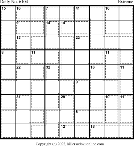 Killer Sudoku for 9/4/2022