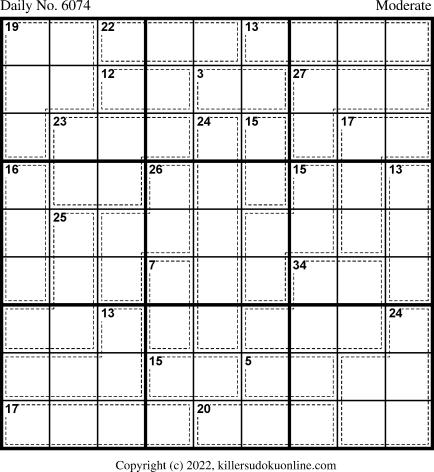 Killer Sudoku for 8/5/2022