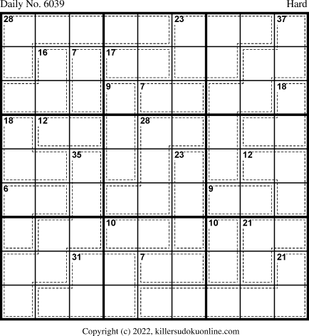 Killer Sudoku for 7/1/2022