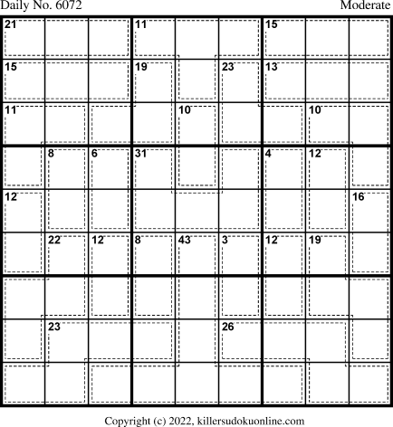 Killer Sudoku for 8/3/2022