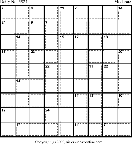 Killer Sudoku for 3/8/2022