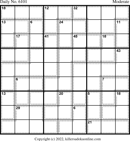 Killer Sudoku for 9/1/2022