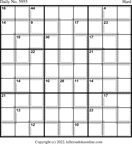 Killer Sudoku for 4/8/2022