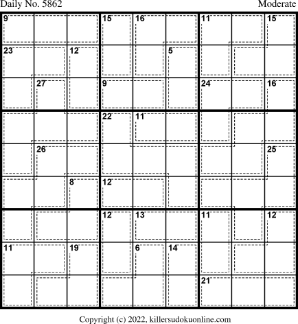 Killer Sudoku for 1/5/2022