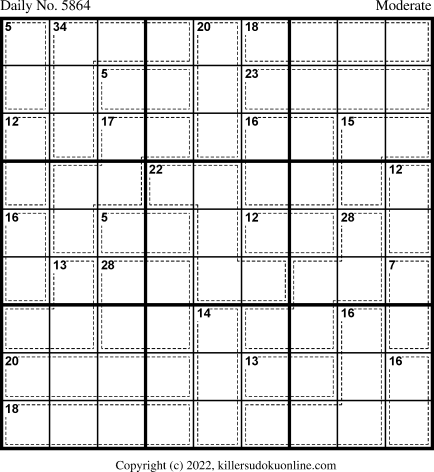 Killer Sudoku for 1/7/2022