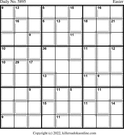 Killer Sudoku for 2/7/2022