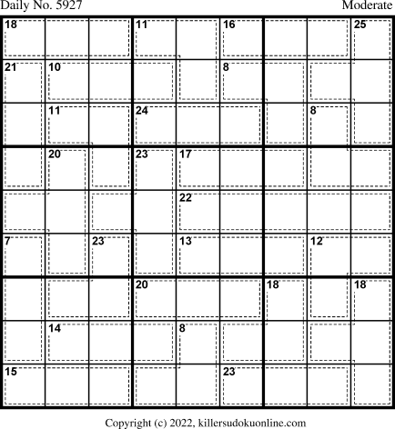 Killer Sudoku for 3/11/2022