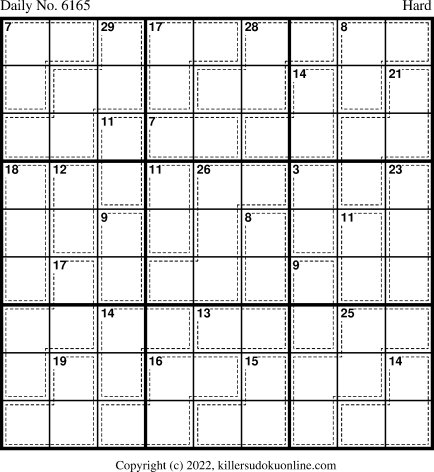 Killer Sudoku for 11/4/2022