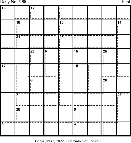 Killer Sudoku for 2/12/2022
