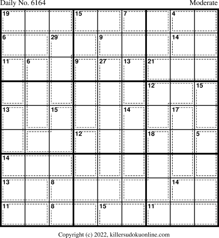 Killer Sudoku for 11/3/2022
