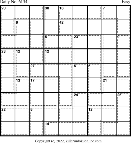 Killer Sudoku for 10/4/2022