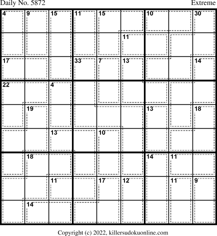 Killer Sudoku for 1/15/2022