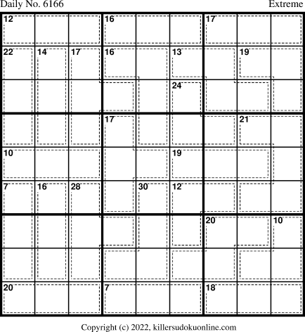 Killer Sudoku for 11/5/2022