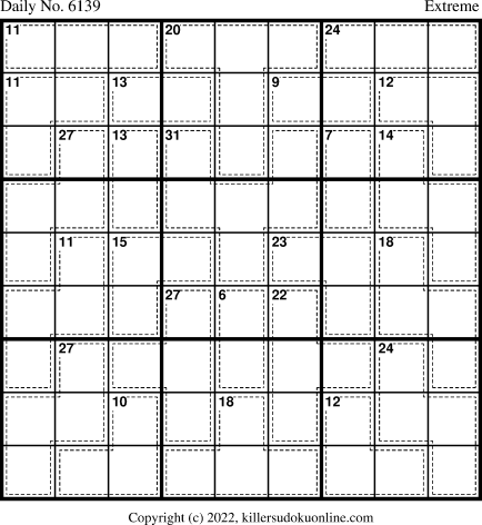 Killer Sudoku for 10/9/2022