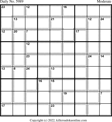 Killer Sudoku for 5/12/2022