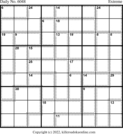 Killer Sudoku for 7/10/2022