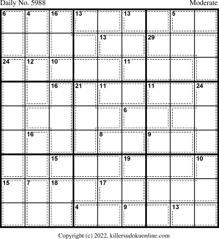 Killer Sudoku for 5/11/2022