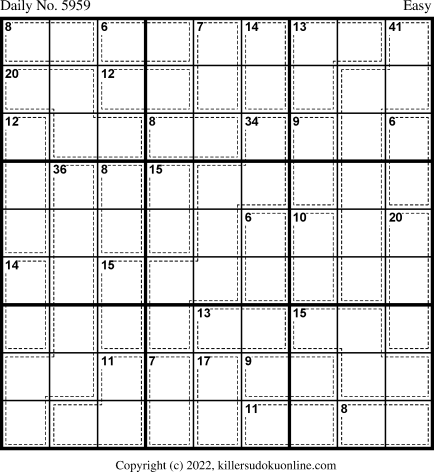 Killer Sudoku for 4/12/2022