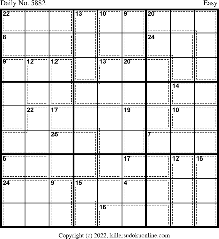 Killer Sudoku for 1/25/2022