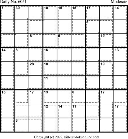 Killer Sudoku for 7/13/2022
