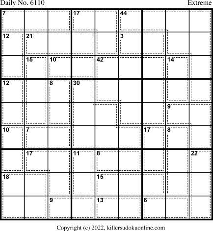 Killer Sudoku for 9/10/2022
