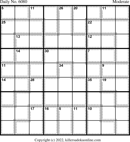 Killer Sudoku for 8/11/2022