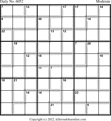 Killer Sudoku for 7/14/2022