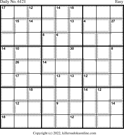 Killer Sudoku for 9/21/2022