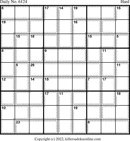 Killer Sudoku for 9/24/2022