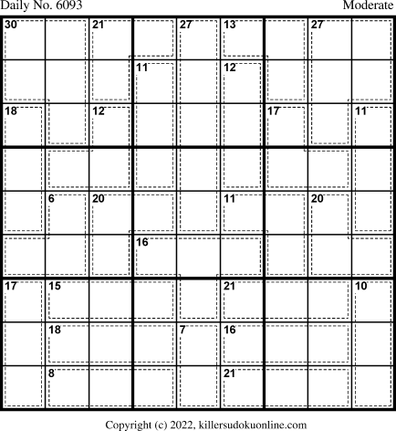 Killer Sudoku for 8/24/2022