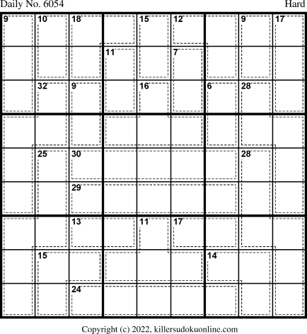 Killer Sudoku for 7/16/2022