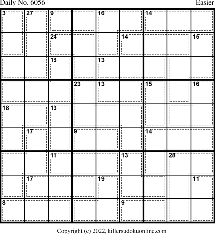 Killer Sudoku for 7/18/2022