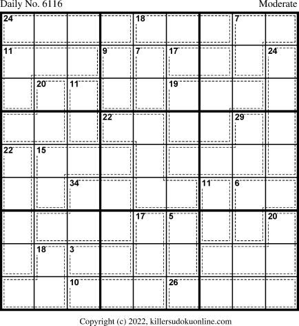 Killer Sudoku for 9/16/2022