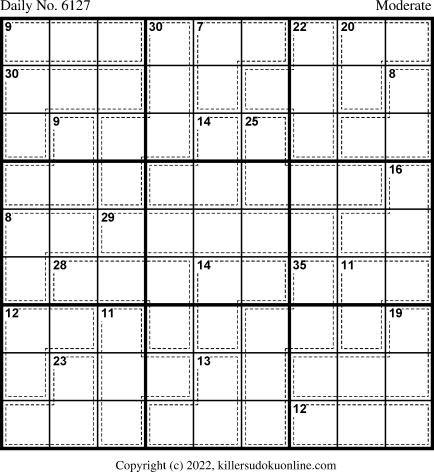 Killer Sudoku for 9/27/2022