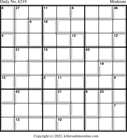 Killer Sudoku for 12/28/2022