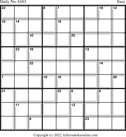 Killer Sudoku for 10/31/2022