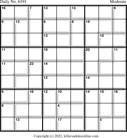 Killer Sudoku for 11/30/2022