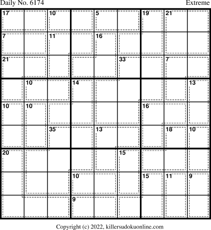 Killer Sudoku for 11/13/2022