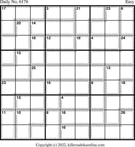 Killer Sudoku for 11/15/2022