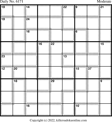 Killer Sudoku for 11/10/2022