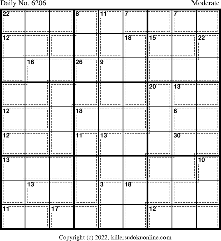 Killer Sudoku for 12/15/2022