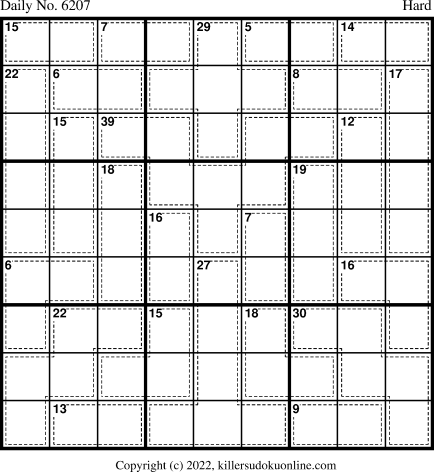 Killer Sudoku for 12/16/2022