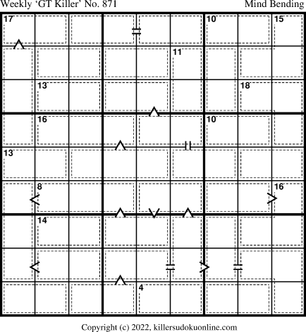 Killer Sudoku for 12/19/2022