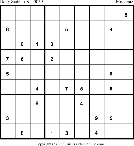Killer Sudoku for 1/8/2022