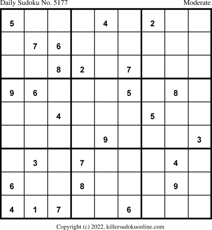 Killer Sudoku for 5/6/2022