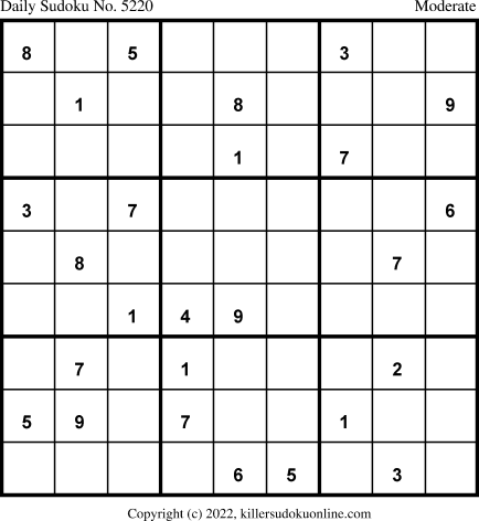 Killer Sudoku for 6/18/2022