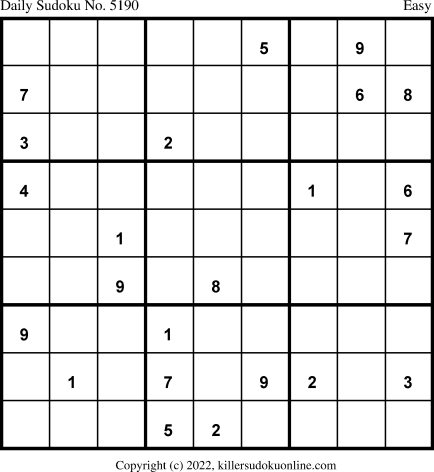 Killer Sudoku for 5/19/2022