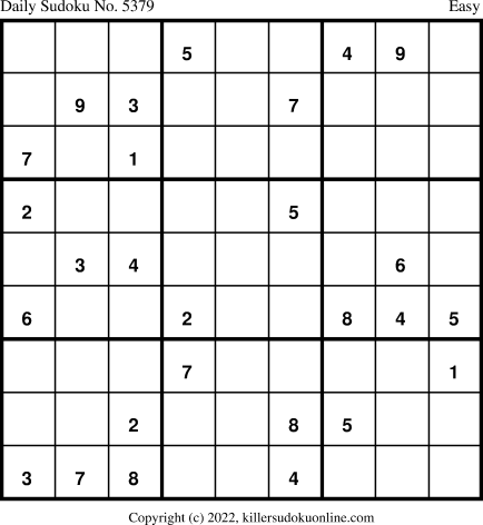 Killer Sudoku for 11/24/2022
