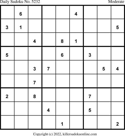 Killer Sudoku for 6/30/2022