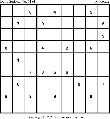 Killer Sudoku for 5/13/2022